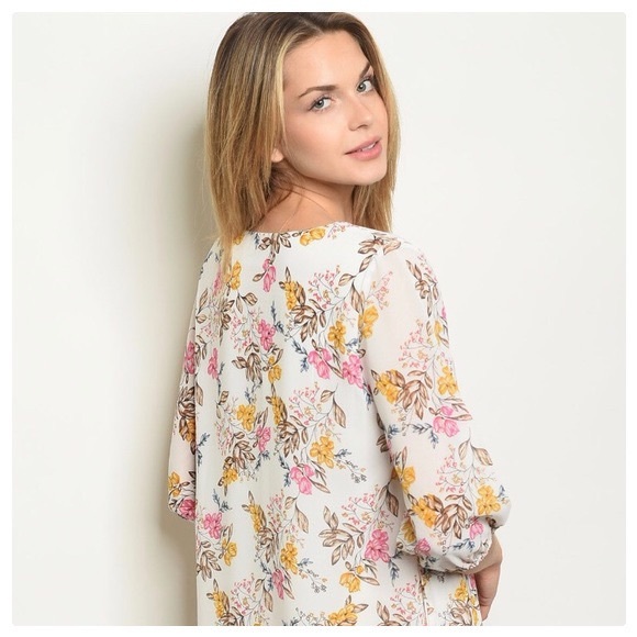 *CLEARANCE* Vintage Rose Tunic Mini Dress - Picture 4 of 8